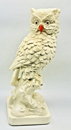 Statuina gufo ceramica royal - statuina,