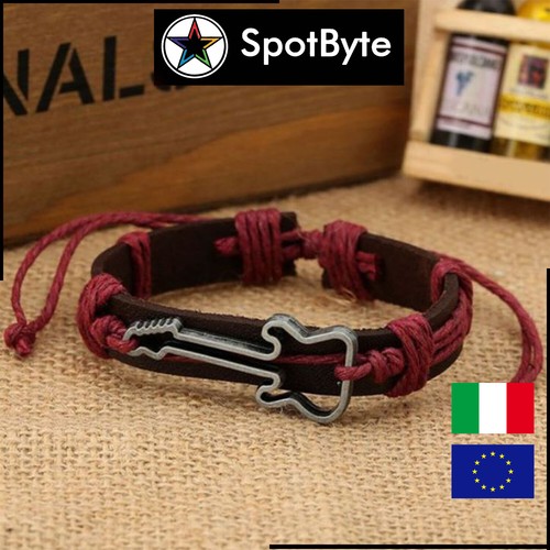 Bracciale uomo chitarra rock - bracciale,