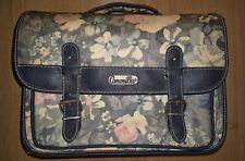 Borsa vintage postina cartella rosa blu fantasia floreale originale Camomilla 90