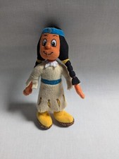 YAKARI Arcobaleno Indiano Ragazza Peluche Peluche Peluche 20cm Giallo Aborigeno