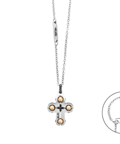 Collana uomo acciaio 316l - in,