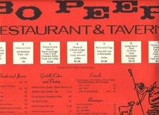 Tovaglietta menù colazione