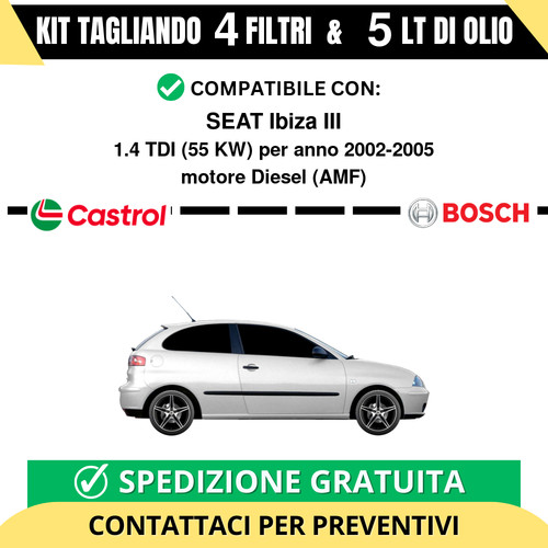 Tagliando per seat ibiza - tagliando,