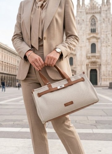Borsa donna camel - borsa, con