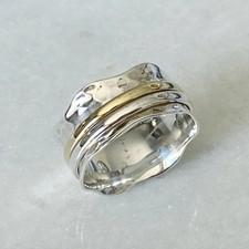 Super anello girevole argento