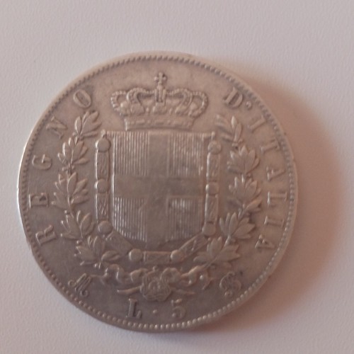 Regno italia lire 1870 - regno, 5