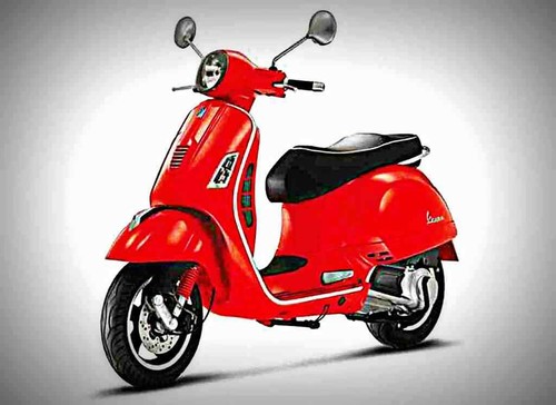 Insegna metallo vespa 5 - insegna, t