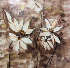Quadro "Magnolia" 35x35, pezzo
