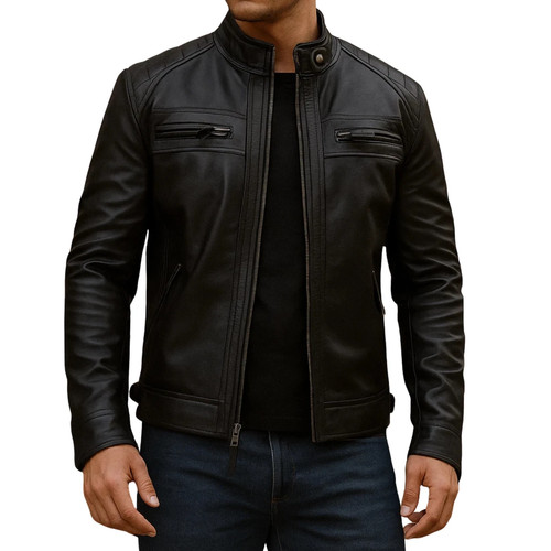 Mens cafe racer biker - racer, real