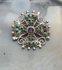 SPILLA TURCHESE ARGENTO