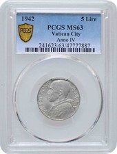 Città del Vaticano 5 Lire