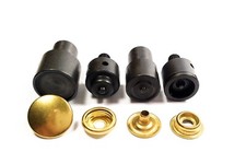 Punzone per bottoni a pressione tipo CC kit 4 parti Ø14-15-17mm matrice ricambio