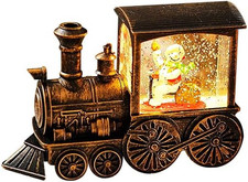 Lanternas Di Natale a Globo Di Neve,Lanterne Di Natalizie Scintillante D'Acqua L