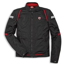 Giacca Moto da Uomo Estiva in Tessuto Ducati Tex Flow C4+ Black