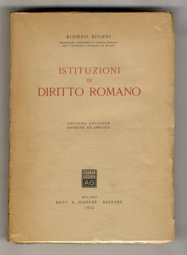 Istituzioni diritto romano - diritto,