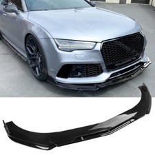 Per Audi A4 A5 A6 A7 S3 S4 S5 Kit Spoiler Labbro Splitter Paraurti Anteriore Corpo Lucido