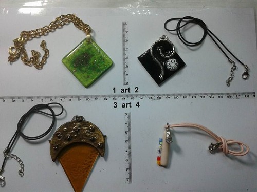 Collana ciondolo murrine - collana, e