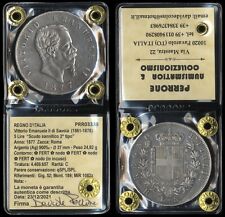 #03339] REGNO D'ITALIA - VITTORIO EMANUELE II - 5 LIRE SCUDO 1877 ROMA - PERIZIA