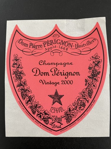 Une étiquette champagne - une, de