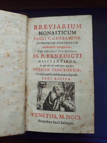 Antico volume del breviarium - volume,