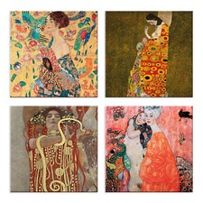 Quadri gustav klimt 4 Pezzi