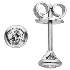 Orecchini A Perno Solitario