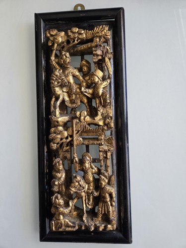 Antico pannello cinese oro - antico,