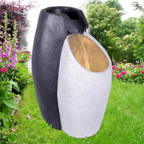 Fontana giardino con luce - giardino, a