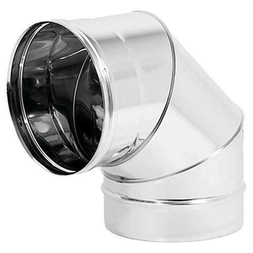 Curva inox canna - inox, fumaria