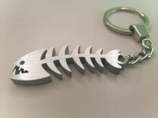 Fish Smooth Aluminum Keychain