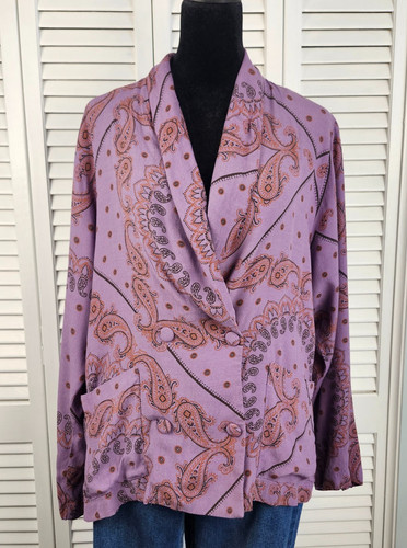 Zara giacca paisley lavanda - giacca,