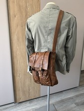 BELSTAFF 553-Borsa Messenger Pelle-Coloniale Malenotti-Leather marrone, rara