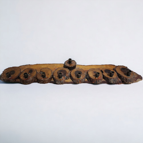Vintage rustico legno hanukkah - vintage,
