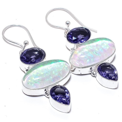 Triplet fire opal tanzanite - fire,