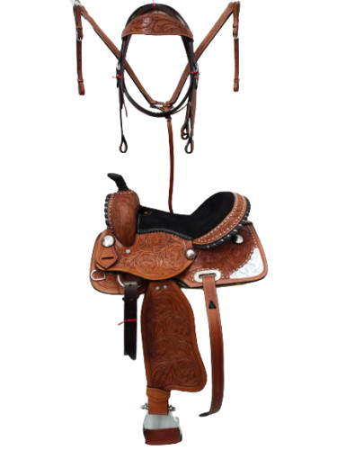 Sella pelle western - in,