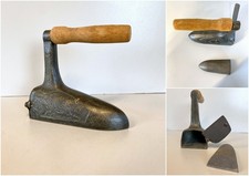 ANTICO FERRO DA STIRO BRONZO