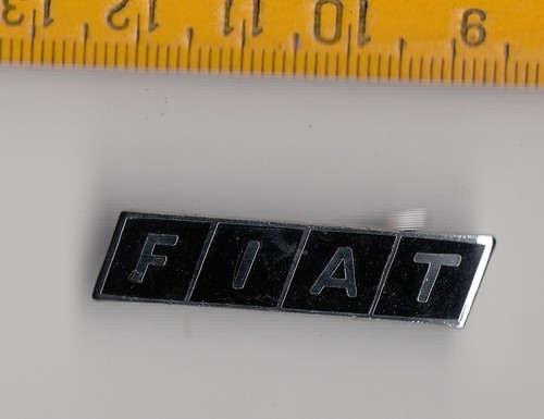 Vintage enamel fiat lorry - vintage,