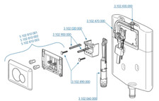 KIT RICAMBI CASSETTA WC 2