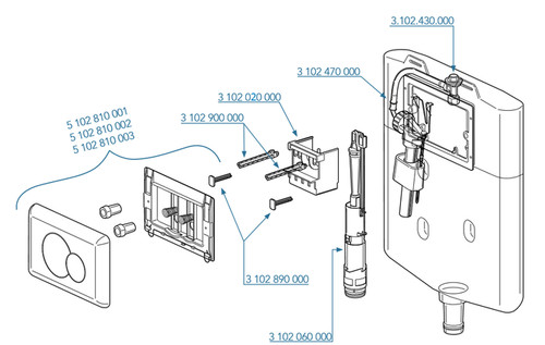 Kit ricambi cassetta 2 - kit,