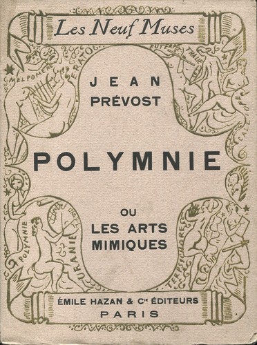 Jean prévost polymnie ou - -,
