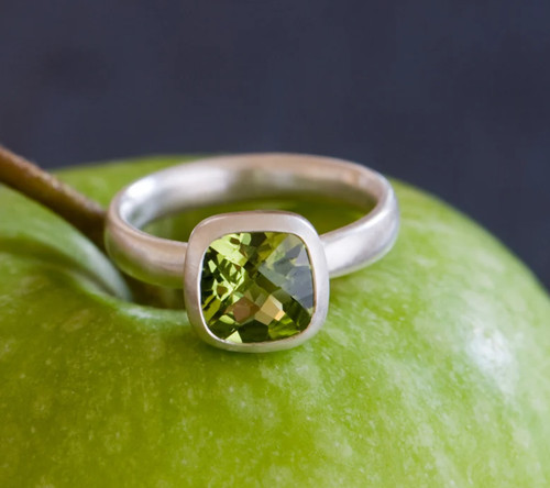 Anello pietra nascita peridoto - anello,