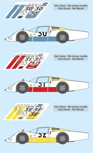 Decals porsche 906 mans - lh,