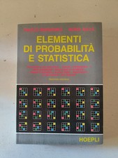 ELEMENTI DI PROBABILITA' E STATISTICA di BARRAGGIA e NAVA - HOEPLI 1990