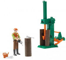 BRUDER, Casseuse à bois avec