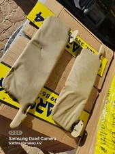 Coppia alette parasole mitsubishi pajero l040 mod beige