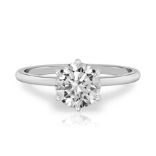 Anello oro bianco diamante