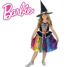 Rubie's Costume Barbie Witch Vestito Carnevale Halloween Strega per Bambina