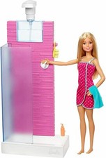 Barbie Doll Shower Playset