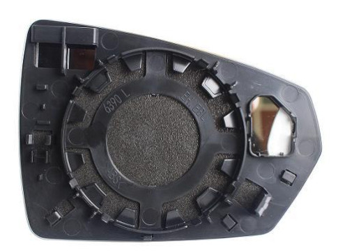 Vetro con piastra destro audi - vetro,
