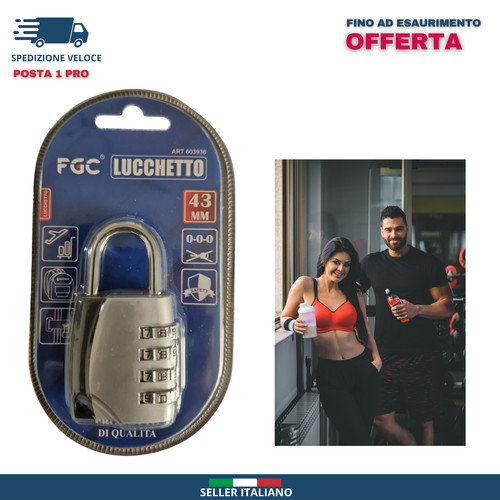 Lucchetto combinazione 4 - a,